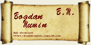 Bogdan Mumin vizit kartica